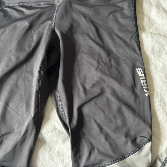 Virus Colorblock Compression Tights Leggings Sz S - Picture 3 of 7